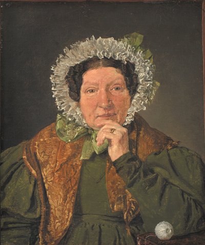 Retrato de la madre del artista, Cecilia Margrethe Købke, de soltera Petersen de Christen Købke