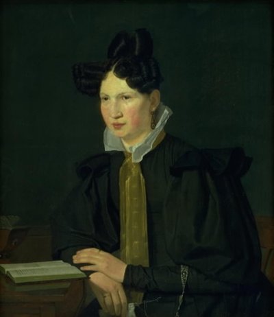 Retrato de la cuñada del artista, Susanne Købke, de soltera Ryder de Christen Købke