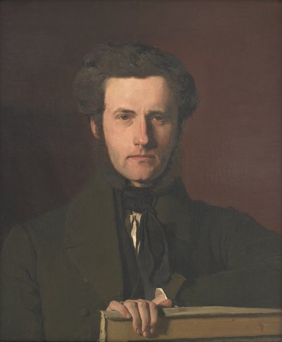 Retrato del artista decorativo G.C. Hilker de Christen Købke