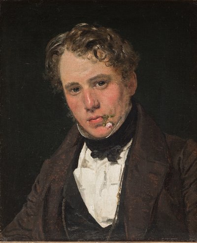 Retrato del pintor Wilhelm Marstrand de Christen Købke
