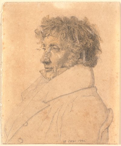 Retrato del panadero P.B.Købke, padre del artista de Christen Købke