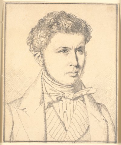 Retrato del hermano del artista, H.P.N.Kø bke (1812-39) de Christen Købke
