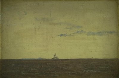 Paisaje Marino. Cielo al Atardecer de Christen Købke