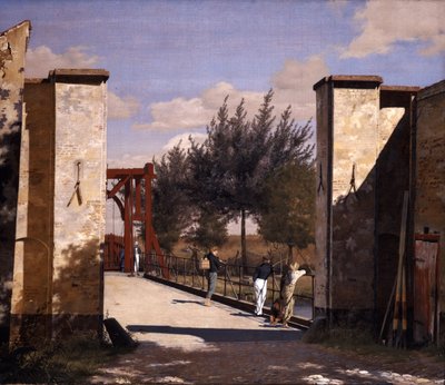 La puerta norte de la ciudadela de Christen Købke