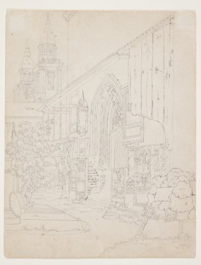 Vista al Jardín de una Iglesia de Christen Købke