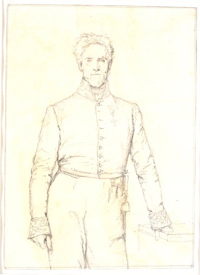 El gobernador y chambelán Jens Andreas Graah (1787-1873) de Christen Købke