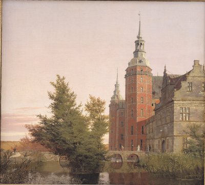 Castillo de Frederiksborg visto desde el noroeste de Christen Købke
