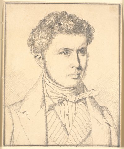 Retrato del hermano del artista, H.P.N.Kø bke (1812-39) de Christen Købke