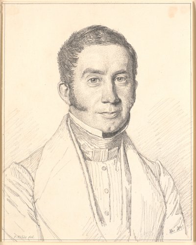 Retrato del cuñado del artista, capitán C.B.Købke de Christen Købke