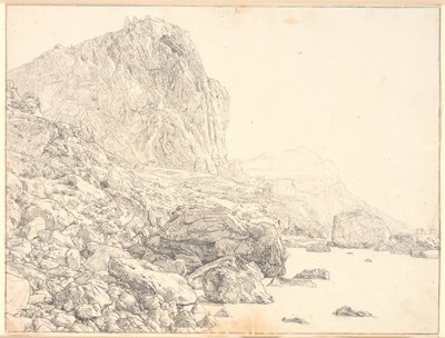 Vista de Marina Piccola en Capri de Christen Købke