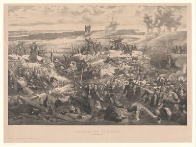 Batalla de Malachov Conquista de los Malakoff. 8 de septiembre de 1855 (título sobre objeto) de Christiaan Bos