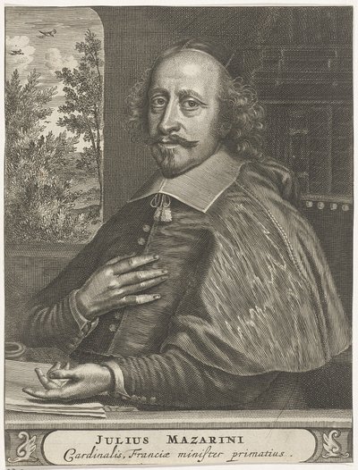 Retrato del Cardenal Mazarino, 1660s-1670s de Christiaan Hagen