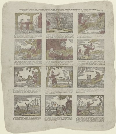 La historia a la que pertenecen estas imágenes es, muy amena e instructiva, descrita por el famoso amigo de los niños / Camp (...) (título sobre el objeto) de Christiaan Jacob Schuyling