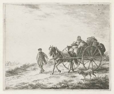 Carro de granjero con carga de Christiaan Wilhelmus Moorrees