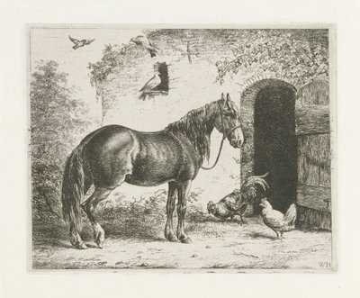 Caballo con cabestro de Christiaan Wilhelmus Moorrees