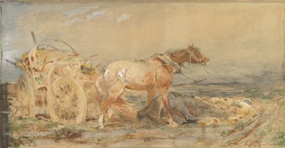 Abandonado: Marismas del Danubio, antes de 1887 de Christian Adolf Schreyer