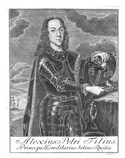 Retrato del Zarevich Alexei Petrovich de Rusia 1690-1718, ca 1730 de Christian Albrecht Wortmann
