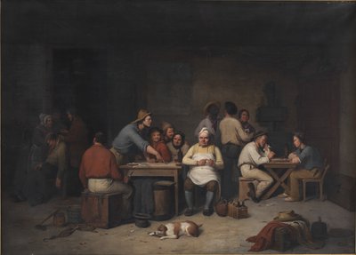 Una escena en la taberna Brokkensbod de Christian Andreas Schleisner