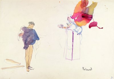 Vestuario de "La máquina infernal", de Jean Cocteau (1889-1963), producida por Louis Jouvet (1887-1951) en la Comedie des Champs Elysees. de Christian Bérard