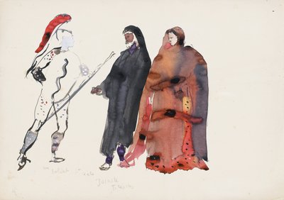 Diseños de vestuario para "Machine Infernale" de Jean Cocteau de Christian Bérard