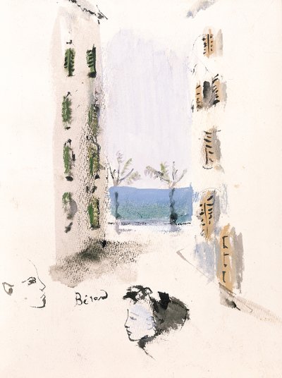 Ilustración de "Mil arrepentimientos", de Elsa Triolet de Christian Bérard