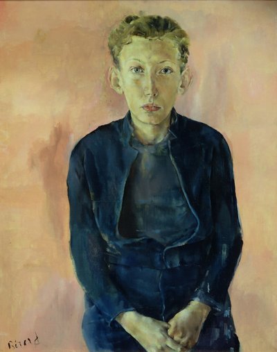 Retrato de un joven (óleo sobre lienzo) de Christian Bérard