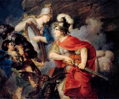 Alegoría de Federico II de Prusia, llamado el Grande, como Perseo de Christian Bernhard Rode