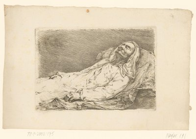 Retrato de Christian Bernhard Rode en su lecho de muerte de Christian Bernhard Rode