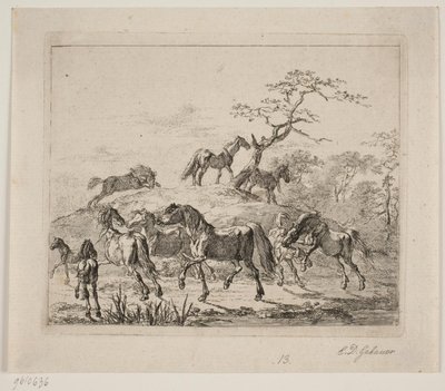 Caballos de establo de Christian David Gebauer