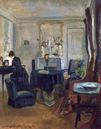 interiores, París de Christian Eriksen Skredsvig