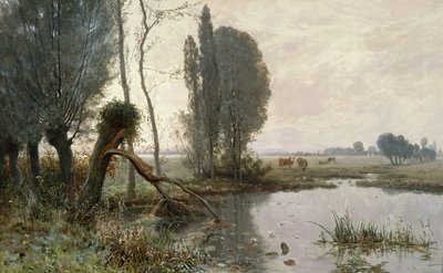 paisaje con vacas de Christian Eriksen Skredsvig