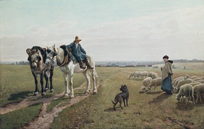 Mañana de octubre en Grez de Christian Eriksen Skredsvig