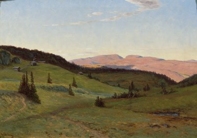 Ronningsaetra (óleo sobre lienzo) de Christian Eriksen Skredsvig