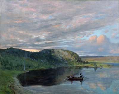 Tarde de verano en el lago de alta montaña de Christian Eriksen Skredsvig