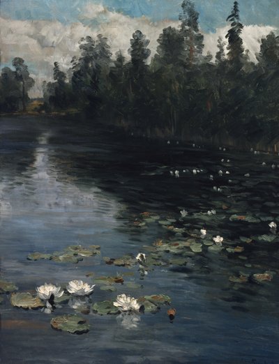 Nenúfares (óleo sobre lienzo) de Christian Eriksen Skredsvig