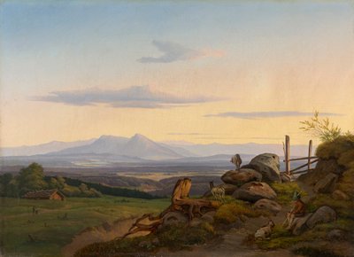 Vista de la tierra de Werdenfelser de Christian Ernst Bernhard Morgenstern