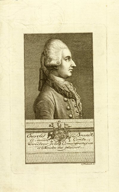 Retrato del Conde Enevold Brandt de Christian Friedrich Fritzsch