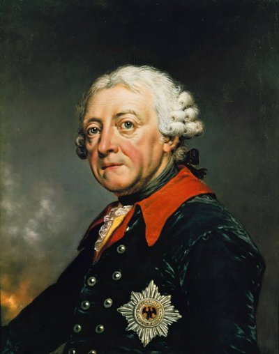 Retrato de Federico II de Prusia (1712-1786), por Lisiewski, Christian Friedrich Reinhold (1725-1794). Óleo sobre lienzo de Christian Friedrich Reinhold Lisiewski