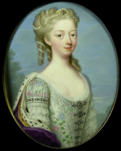 Ana, princesa de Hannover (1709-59), esposa de Guillermo IV, príncipe de Orange-Nassau de Christian Friedrich Zincke