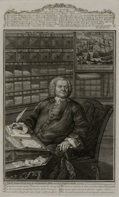 Retrato de Burchard Fixen de Christian Fritzsch