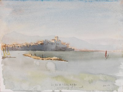 Antibes, 2017 (acuarela) de Christian Furr