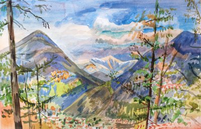 Castello Cabliago, 2009 (acuarela) de Christian Furr