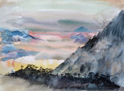 Mar de colores, 2015 (acuarela sobre papel) de Christian Furr