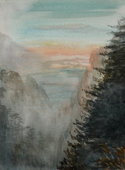 Sueño de Paiyun Ting, 2015 (acuarela sobre papel) de Christian Furr