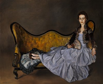 Signora de Garay (según Zuloaga) 2020 (óleo sobre lino) de Christian Furr