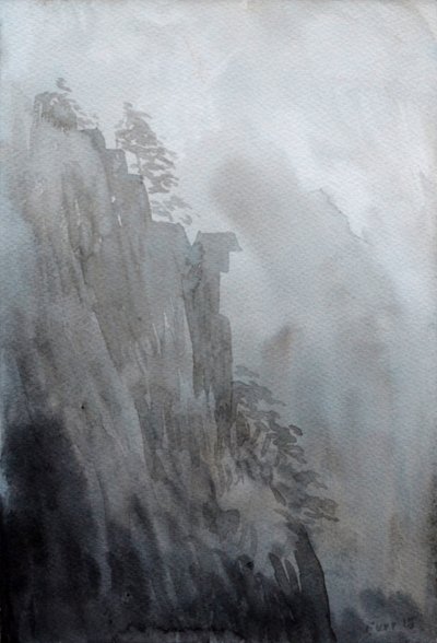 Spirit Stone, 2015 (acuarela sobre papel) de Christian Furr