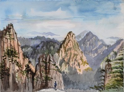El Gran Pico, 2015 (acuarela sobre papel) de Christian Furr