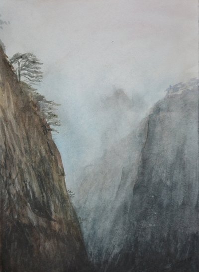 Valle del Emperador Amarillo, 2015 (acuarela sobre papel) de Christian Furr