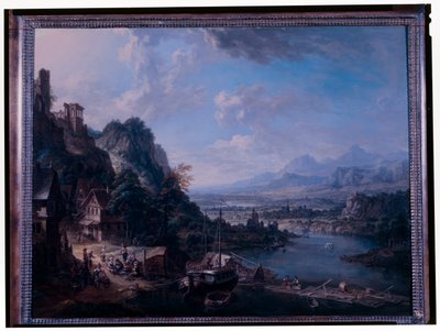 Paisaje del Rin de Christian Georg the Elder Schuetz