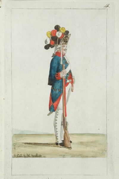 Granadero del Regimiento Preobrazhensky de Christian Gottfried Heinrich Geissler